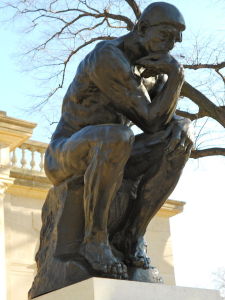 Rodin's Sculpture The Thinker Philadelphia PA USA